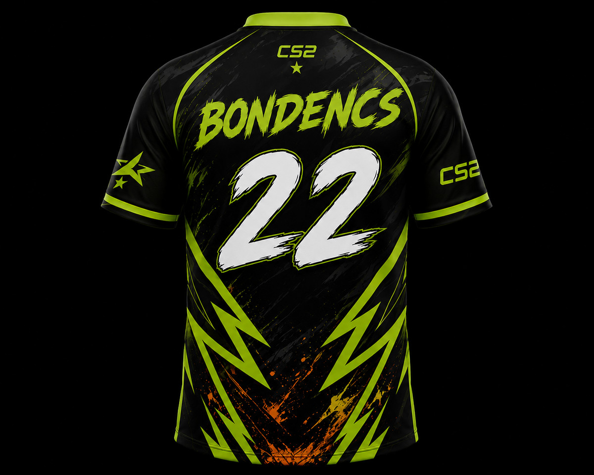 Urge Intensesports 2026 match jersey, back — BONDENCS, number 22